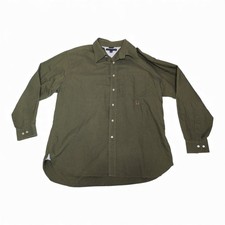 Tommy Hilfiger Men's XL Green Button-Down Shirt
