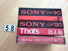 5x neu in OVP Audiokassetten, Tapes: Sony CHF...