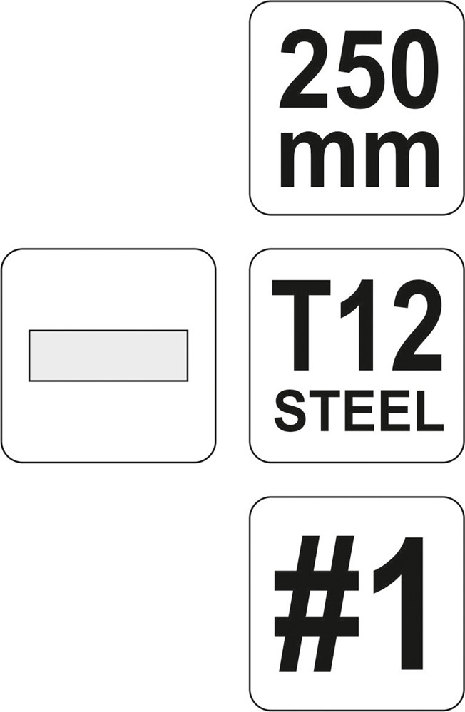 Fits YATO NARZ�DZIA YT-6223 STEEL FILE 250MM #1 FLAT  ⭐UK Stock⭐