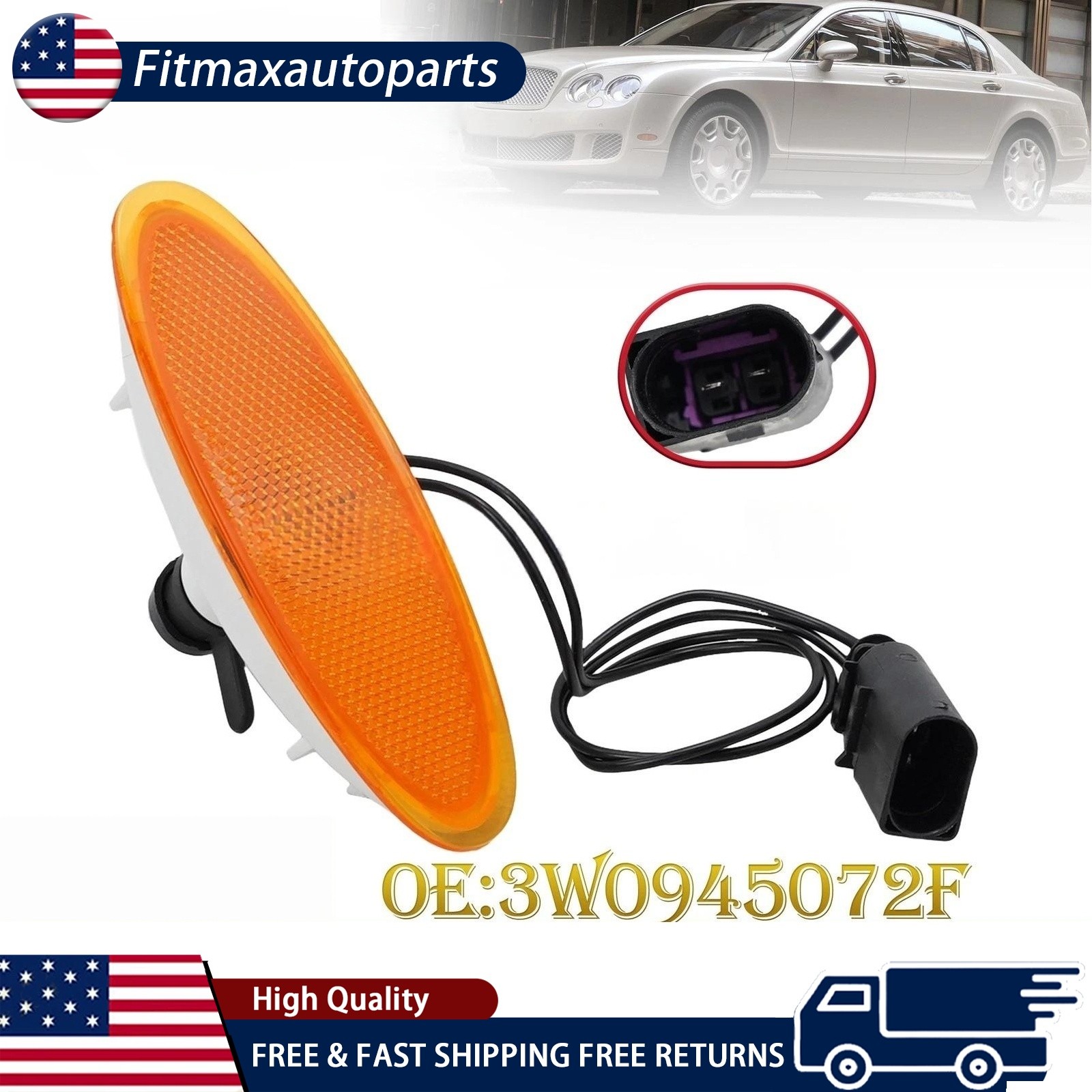 Bentley Continental GT 2004-2011 Front Right Side marker light