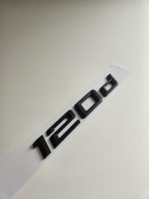 120d Emblem Schwarz matt Zubehör für BMW 1er E81 E82 F20 F21 kein Originalteil