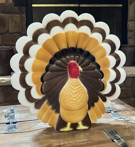 "De colección Don Featherstone Acción de Gracias Pavo Iluminado 19x20"" Molde Soplado Productos UNION" - Imagen 4 de 22