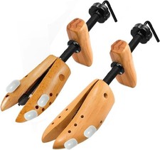 2PCS Professional Wood Shoe Stretcher Adjustable Width and Length Shoe...
