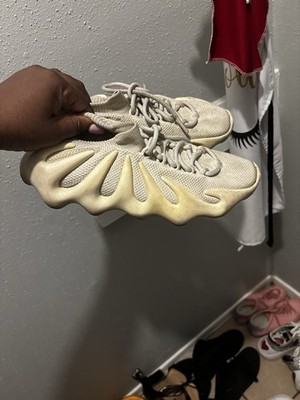 adidas Yeezy 450 Cloud White Beige Lace Up Low Top Athletic Sneakers Men