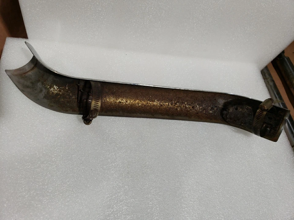 07 Harley Davidson E/G U/C exhaust left side crossover pipe heat shield  - Image 3 of 3