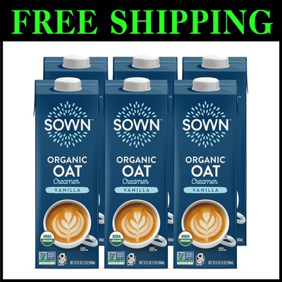 Organic Vanilla Oat Creamer - Dairy-Free,  (Pack of 6)