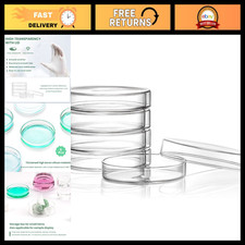 60mm High Borosilicate Glass Petri Dishes with Lids - Lab Supplies, Science Tool