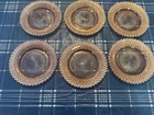 Anchor Hocking Glass Miss America Pink 6pc Vintage 5 5/8" Bread Plates 1935-1938