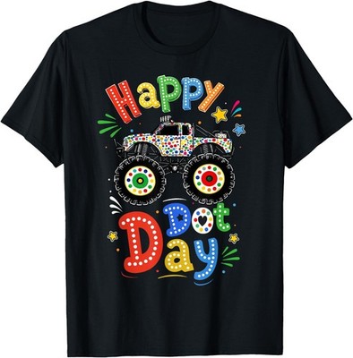 Happy Dot Day Shirts for Boys Kids Monster Truck Polka Adult Kid Cotton T-Shirt