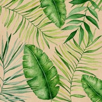 20 Servietten Aus Recycling-Papier Jungle Leaves DschungelbläTter GrüN 33X33Cm