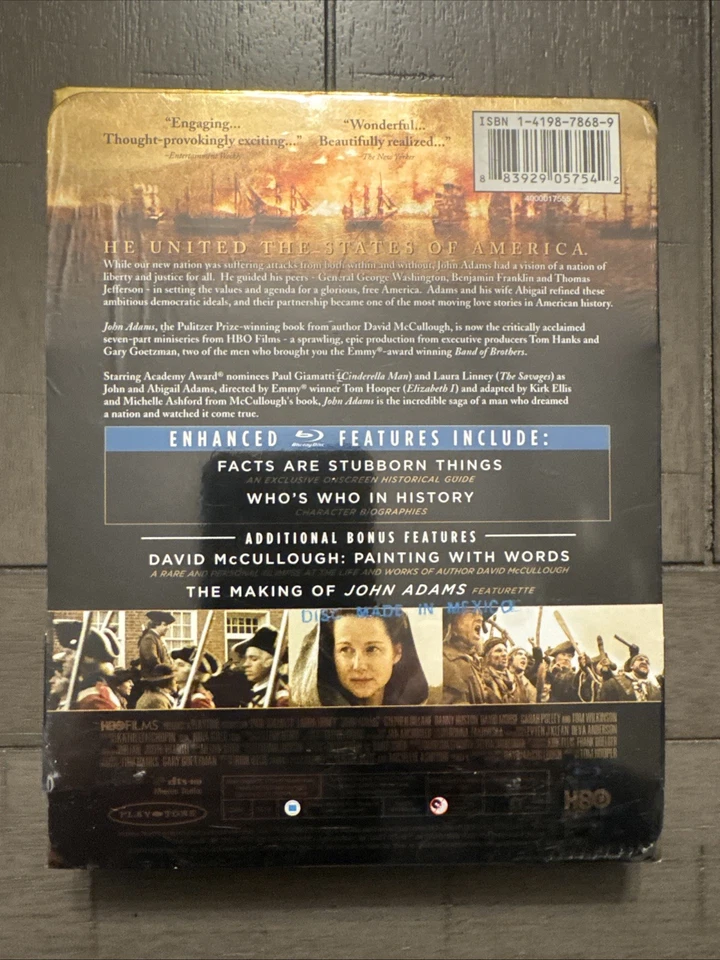 John Adams SEALED Enhanced Blu-Ray 3 Discs Collector Edition Box Free Shipping! - Image 2 of 3