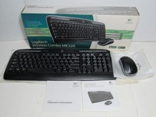 Logitech MK320 Wireless Desktop Keyboard and Mouse Combo- Black USB