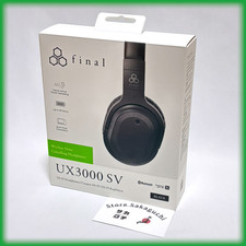Final UX3000 SV FI-UX3SDPL Wireless Headphones Bluetooth ANC aptX HD Black 35h