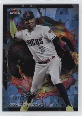 2024 Topps Finest Rare Sky Blue Refractor 8/150 Geraldo Perdomo #217 1js1