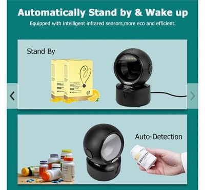NetumScan Omnidirectional Desktop Barcode Scanner - NSA5