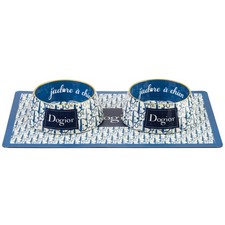 Dogior Dog Bowls & Placemat Set, BPA-Melamine Food & Water Bowls for Dogs, No...