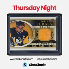2022 UPPER DECK TIM HORTONS #J-SC SIDNEY CROSBY NHL JERSEY RELICS SSP
