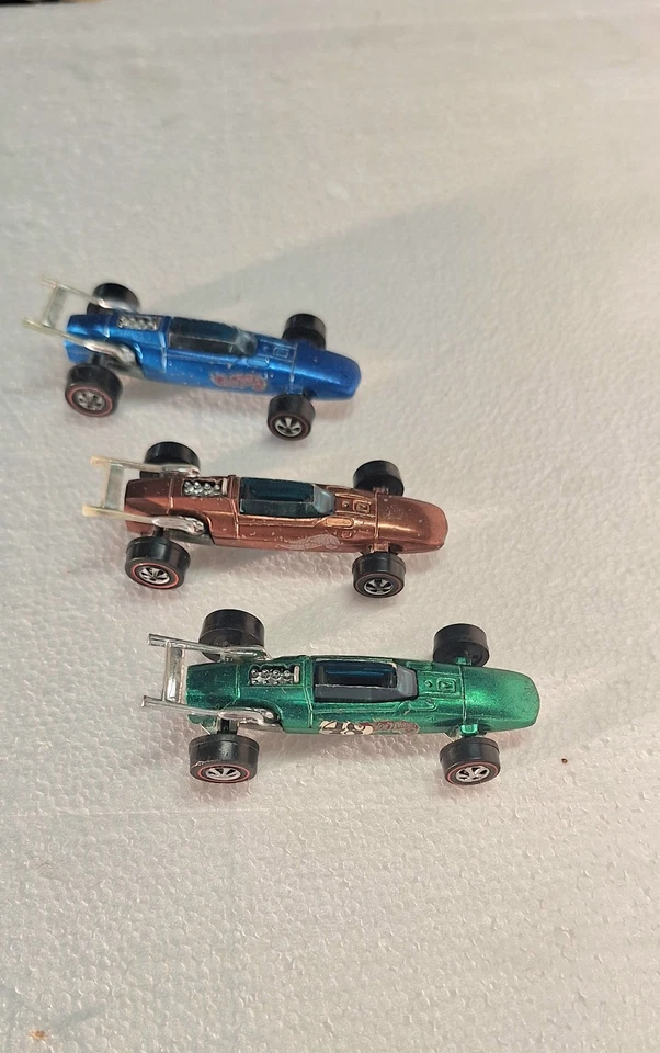 Hot Wheels Redline 1969 Indy Eagle lote de 3 raros cobre/verde/azul/oscuro... Foto 4 de 4