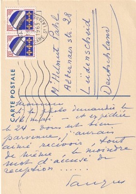 Charles Panzéra, French Opera Singer, Dedication + Autograph, Record Advertising Card