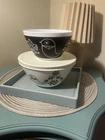 Vintage Charm Inspired by Pyrex Birds of a Feather 2 piece Nesting Bowls 6C-10C