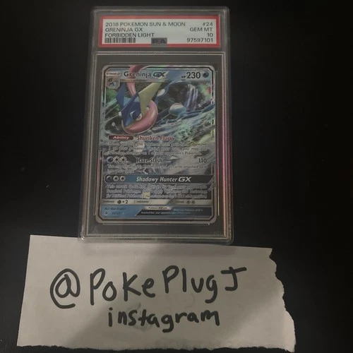 Pokemon Greninja GX 24/131 Holo Ultra Rare Sun Moon PSA 10 GEM MINT LOW POP