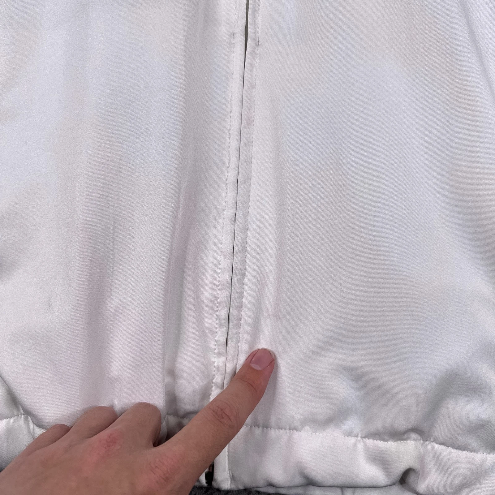 Vintage 90s Jacket Mens Medium M White Nike Challenge Court Andre Agassi image 9