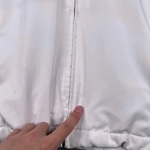 Vintage 90s Jacket Mens Medium M White Nike Challenge Court Andre Agassi image 9