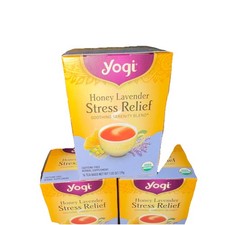 Yogi Honey Lavender Herbal Tea Caffeine Free USDA Organic 16 Bags
