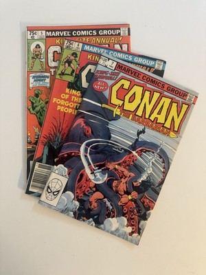 Conan the Barbarian King Size Annual #5 6 7 Marvel Bronze Age Roy Thomas