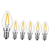 C7 Night Light Bulb, 15 Watt Enquivalent Led Bulbs 6PC  2W E12 Warm White
