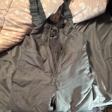 All In Motion Gray Insulated Snow Bib Pants 8/10 Unisex Kids Adjustable Straps