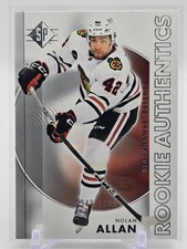 2024-25 Upper Deck SP Hockey Nolan Allan #140 Rookie Authentics #/1299 Blackhawk