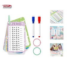 Multiplication Flash Cards 0-12, Times Table Flashcards,13 Pcs Flash Cards wi...