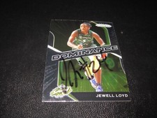 JEWELL LOYD SIGNED AUTOGRAPHED 2021 PANINI PRIZM DOMINANCE INSERT CARD # 2