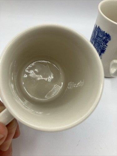 (2) EIT England Vintage 8 oz cups, set of 2, Charles Dickens street scene - Picture 11 of 16