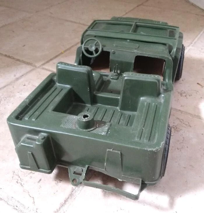 Vintage Multiple Products Inc MPC 17" Green Plastic Army Jeep - Image 4 of 4