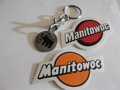 Rare Mammoet Keychain  Manitowoc Sticker Oilfield Union Construction Crane P37