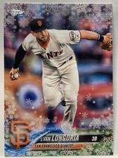 Evan Longoria - 2018 Topps Holiday Mega Box Metallic Snowflake Parallel #HMW143
