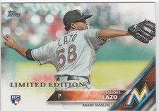 2016 Topps Limited Edition #436 Raudel Lazo Miami Marlins RC Rookie