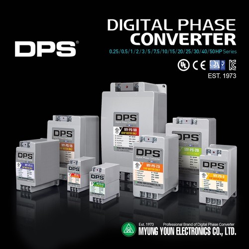 Single to 3 Phase Converter, Use 20HP(15kW) 60A Motor 200V-240V Only, MY-PS-25 - Picture 7 of 8