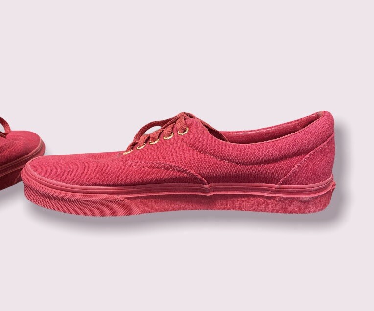Rare Vans Red On Red Skate Shoes Size 8 Mens 9.5 Woma… Gem