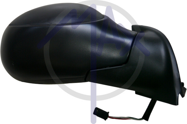 Elektrischer Rückspiegel Spiegelglas CITROEN C3 2002-2006 Rechts Schwarz