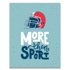 More Sport Football Sports Kids Coach Motivational Quotes Poster 11X14 inches