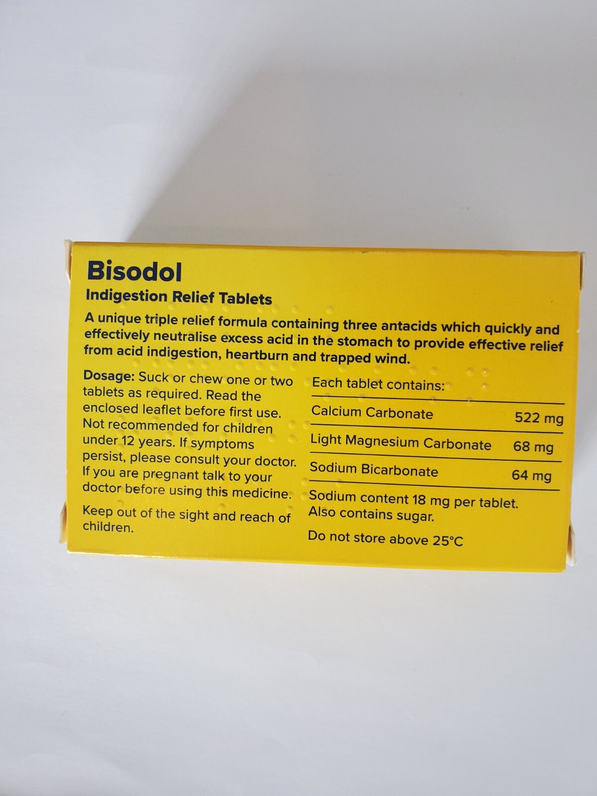 BISODOL INDIGESTION TABLETS & TRAPPED WIND RELIEF 60TABLETS eBay