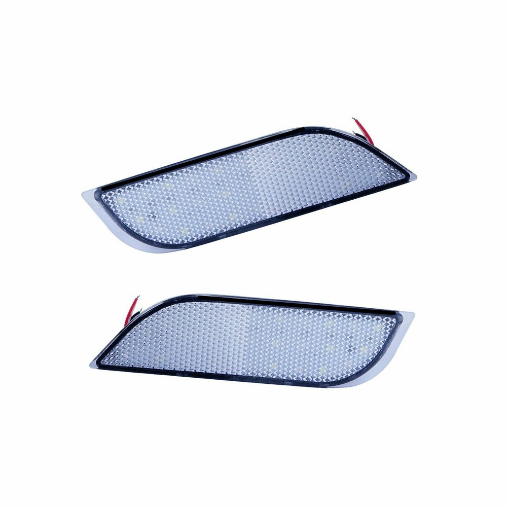 2x Clear Lens Rear Bumper LED Stop Brake Light For 2008-2014 Subaru Impreza WRX STI  