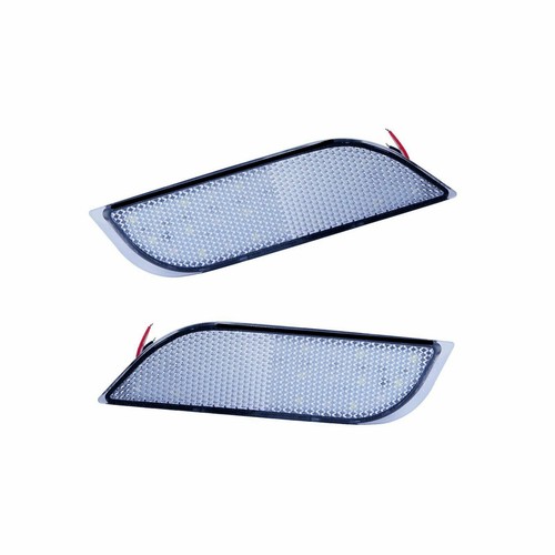 2x Clear Lens Rear Bumper LED Stop Brake Light For 2008-2014 Subaru Impreza WRX STI  