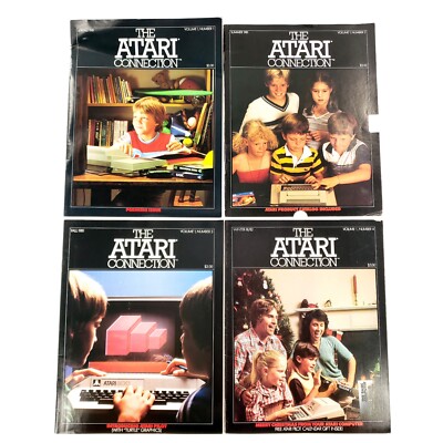 The Atari Connection Magazines Vol 1 #1 - #4 1981 Spring Summer Fall Winter