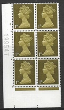 1d Pre-decimal Machin missing phosphor cyl 4 No Dot UNMOUNTED MINT/MNH