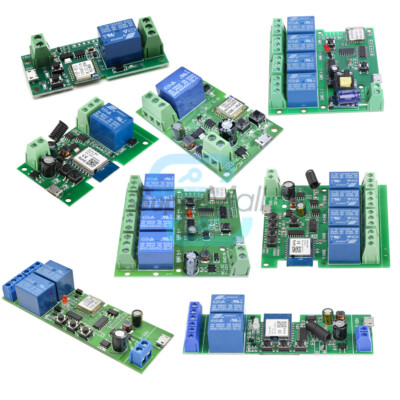 433MHZ 1/2/4 Channel USB Smart Switch WiFi Relay Module Remote Control App