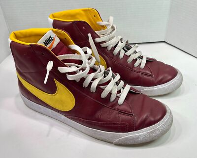 Nike by Sylvia Size 12 USC Maroon \u0026 Yellow Mid Basketball Shoes Boxed | eBay